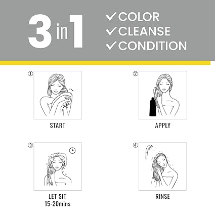 Shampoo Tinte Para Canas 3 en 1