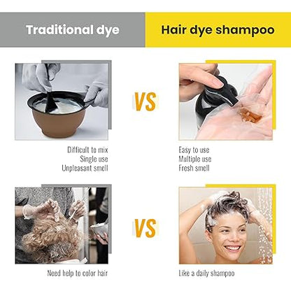 Shampoo Tinte Para Canas 3 en 1