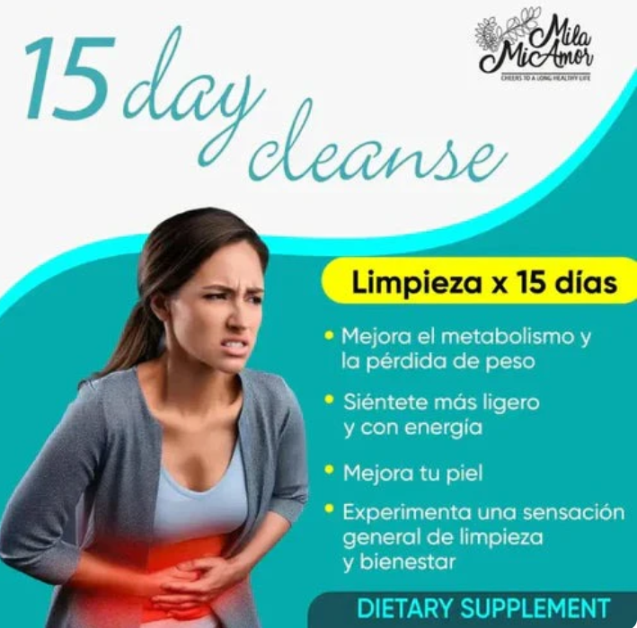 DESINTOXICANTE INTESTINAL -15 DAYS  CLEANSE-