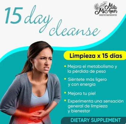 DESINTOXICANTE INTESTINAL -15 DAYS  CLEANSE-
