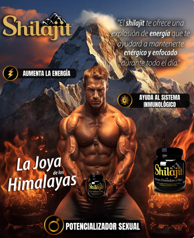 Shilajit Gold® HImalaya Puro Recomendado Importado✅💪🏻